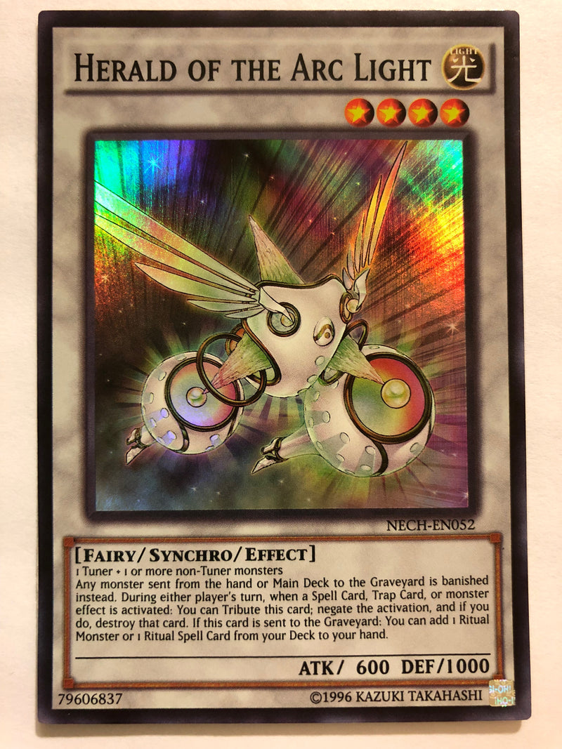 Yugioh Herald of the Arc Light NECH-ENS09 Super Rare Limited Edition N
