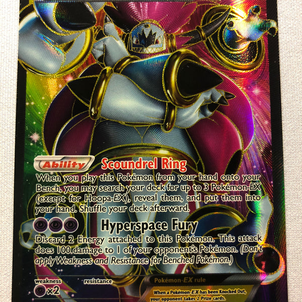 Hoopa EX 89/98 Full Art Ultra Rare XY Ancient Origins Pokemon Card Nea
