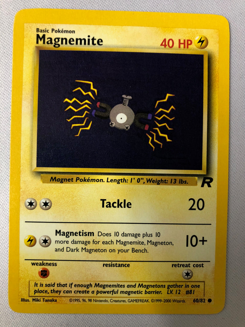 Magnemite 60/82 Team Rocket Pokemon Card NM