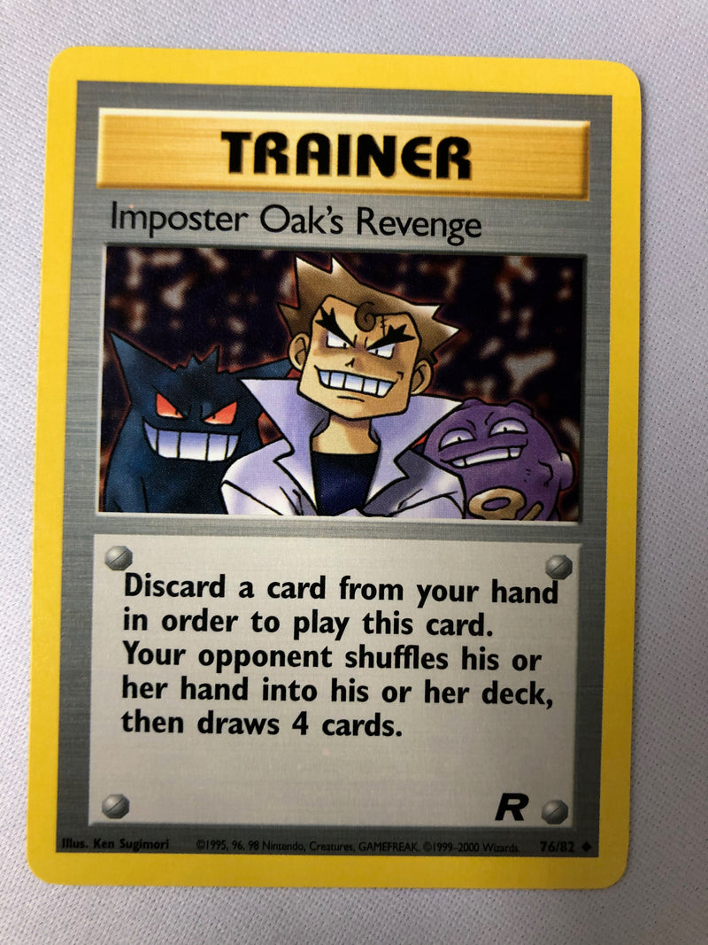 Imposter Oak's Revenge  76/82 Team Rocket Pokémon Card Near Mint