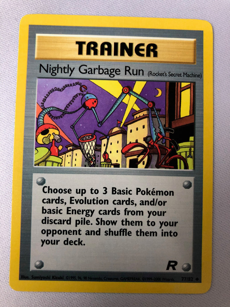 Nightly Garbage Run 77/82 Team Rocket Uncommon Pokemon Card NM