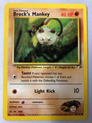 Brock's Mankey 67/132 Gym Heroes Common Pokemon Card NM