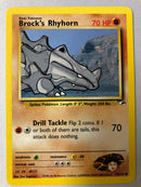 Brock's Rhyhorn 70/132 Gym Heroes Common Pokemon Card NM