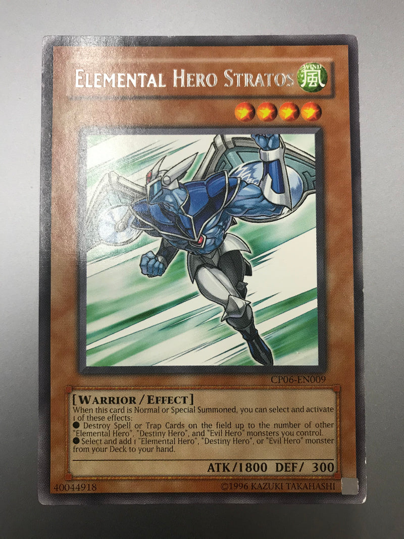 Yugioh Elemental Hero Stratos CP06-DE009 Rare Near Mint Yugioh Elemental Hero Stratos CP06-DE009 Rare Near Mint