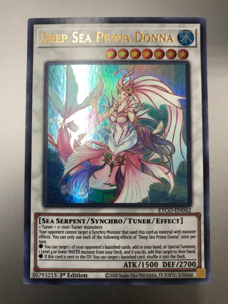 yugioh deep sea deck Yugioh Deep Sea Prima Donna ETCO-EN042 Ultra Rare 1st Edition Near Min