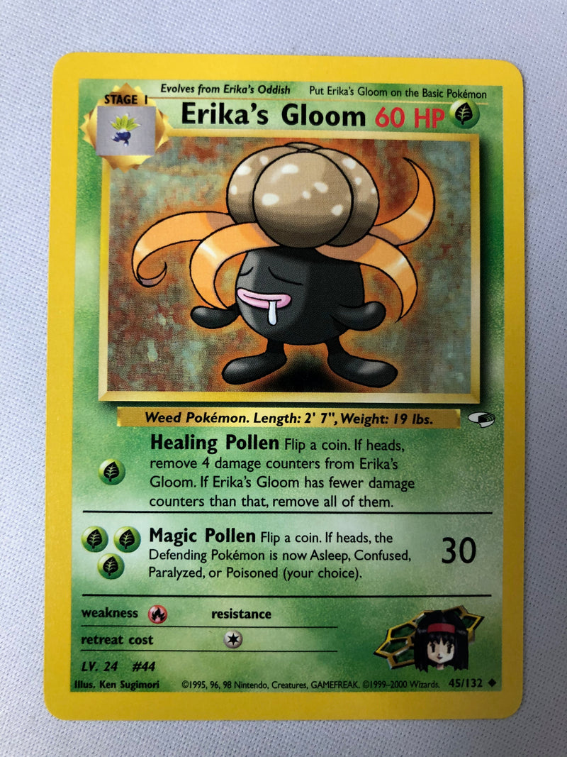 Erika’s Gloom 45/132 Gym Heroes Uncommon Pokemon Card NM