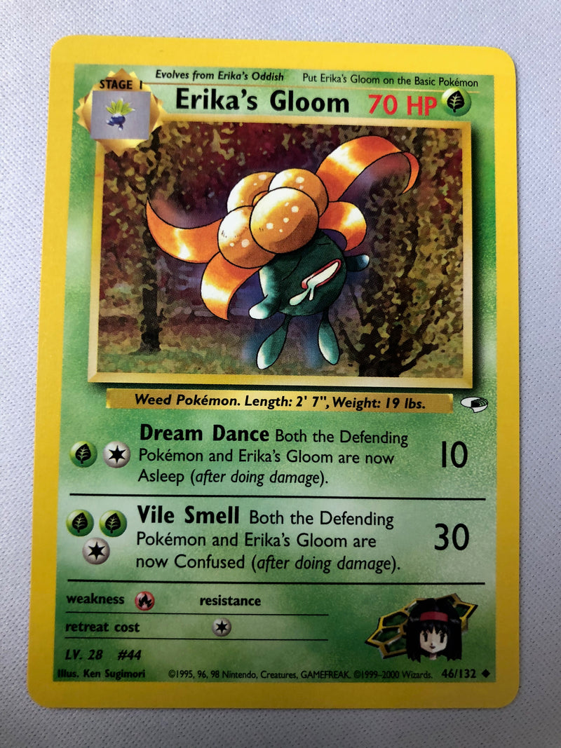 Erika’s Gloom 46/132 Gym Heroes Uncommon Pokemon Card NM