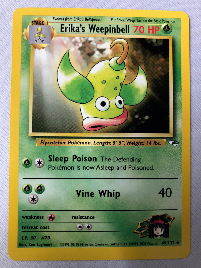 Erika's Weepinbell 49/132 Gym Heroes Uncommon Pokemon Card NM