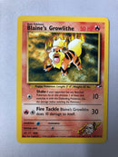 Blaine's Growlithe 35/132 Gym Heroes Uncommon Pokemon Card NM