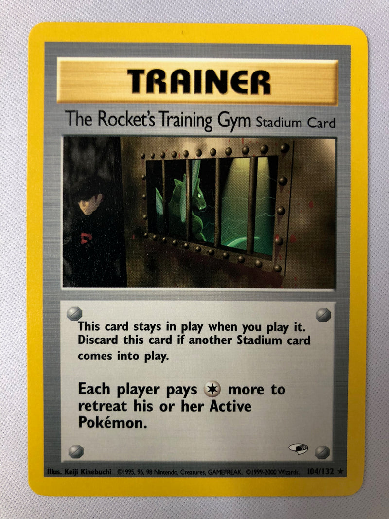The Rocket's Training Gym 104/132 Gym Heroes Rare Pokemon Card NM