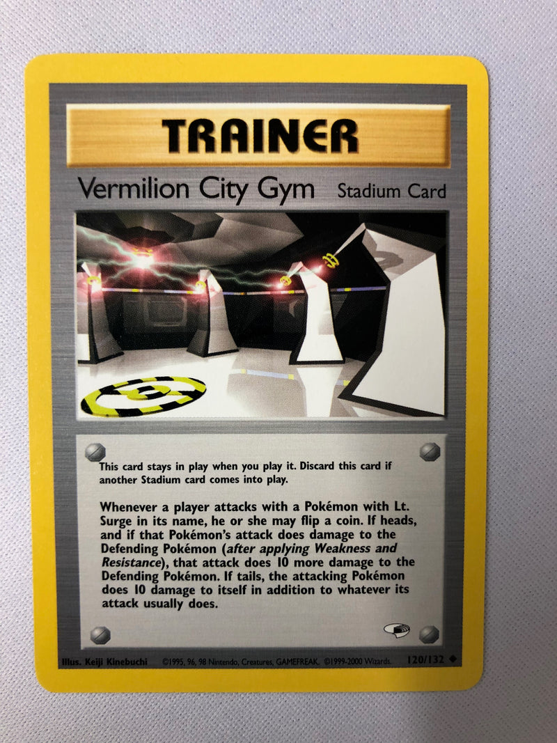 Vermilion City Gym 120/132 Gym Heroes Uncommon Pokemon Card NM