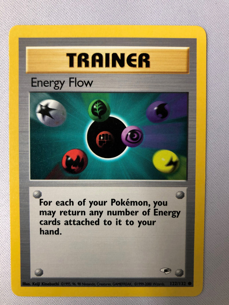Energy Flow 122/132 Gym Heroes Common Pokemon Card NM