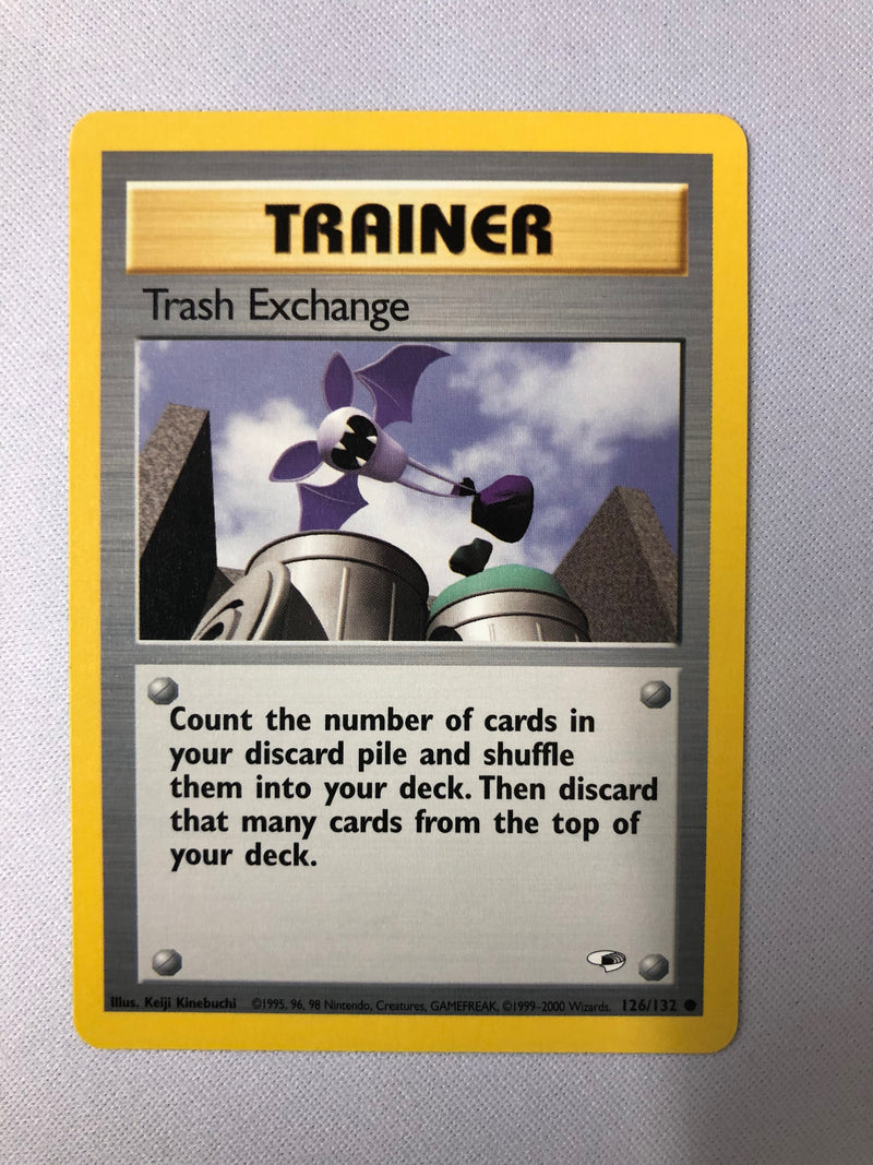 Trash Exchange 126/132 Gym Heroes  Common Pokemon Card NM