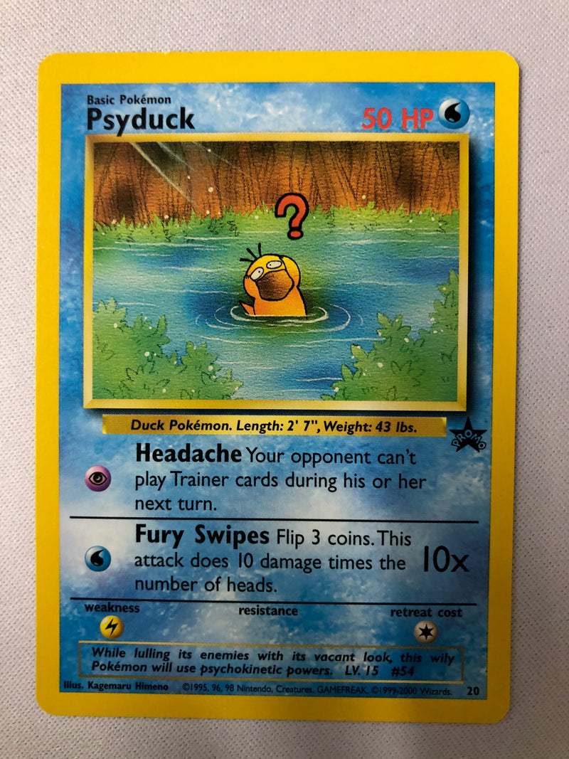 Psyduck 20 Black Star Promo Pokemon Card Near Mint