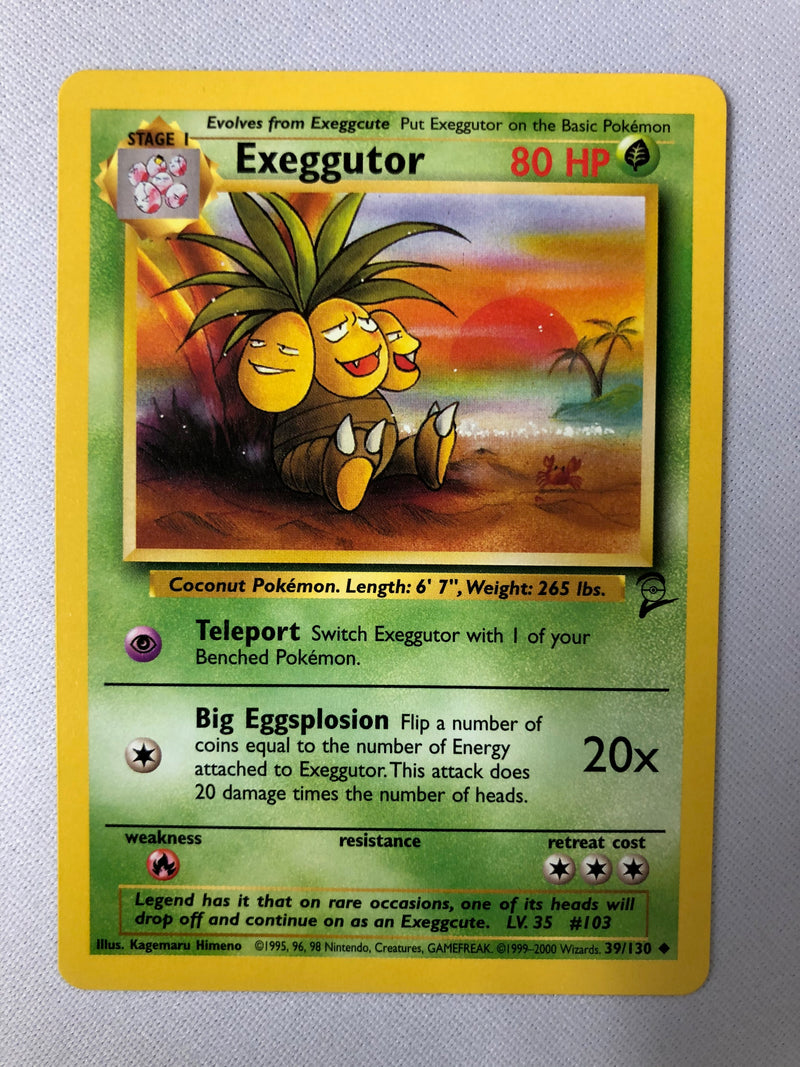Exeggutor 39/130 Uncommon Base Set 2 Pokemon Card NM