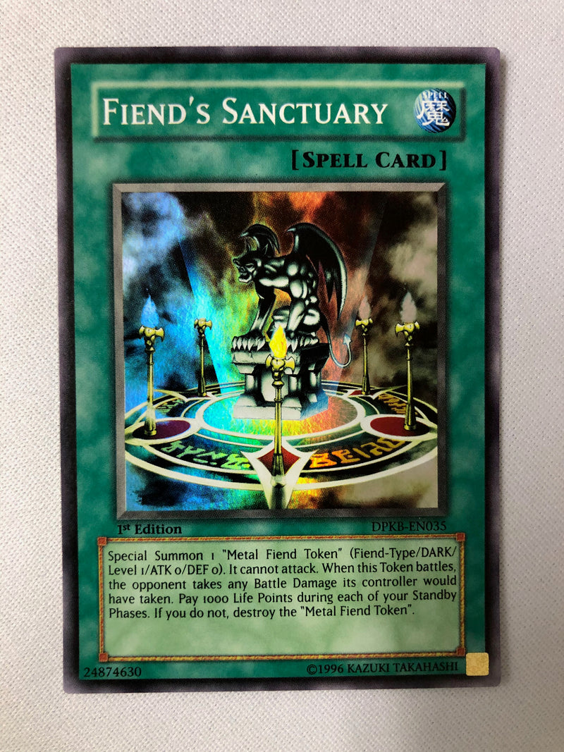 dark sanctuary yugioh card Yugioh Fiend's Sanctuary DPKB-EN035 Super Rare 1st Edition NM