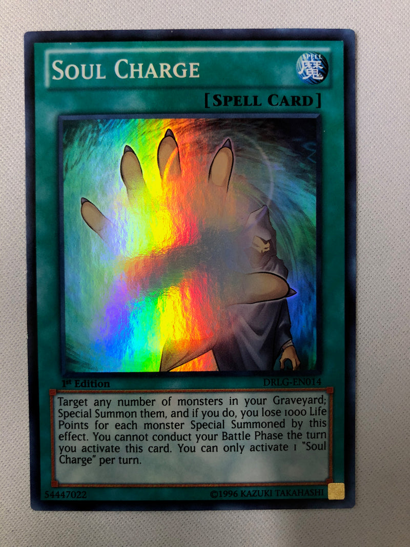 Yugioh Soul Charge DRLG-EN014 Super Rare 1st Edition NM