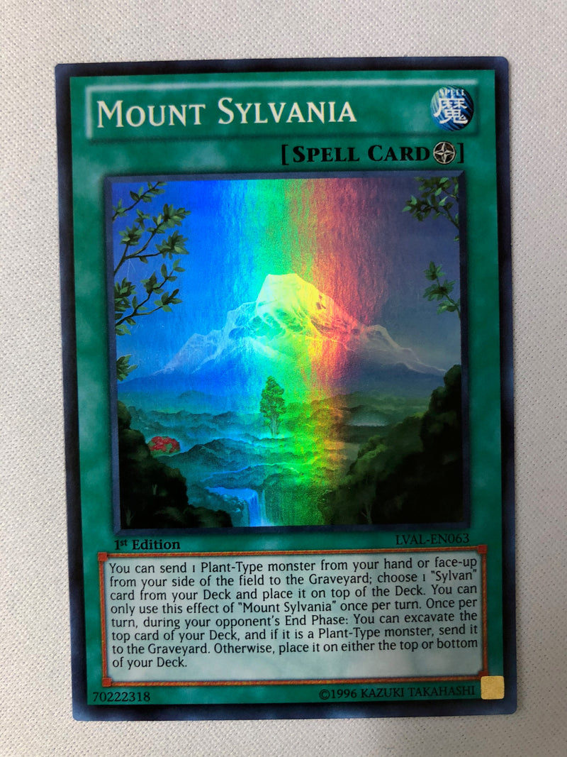 Yugioh Mount Sylvania LVAL-EN063 1st Edition Super Rare NM