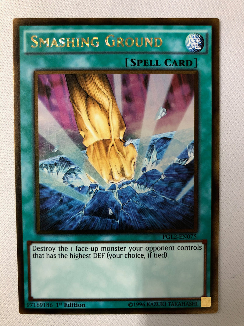 Yugioh Smashing Ground PGL2-EN075 Gold Rare 1st Edition NM