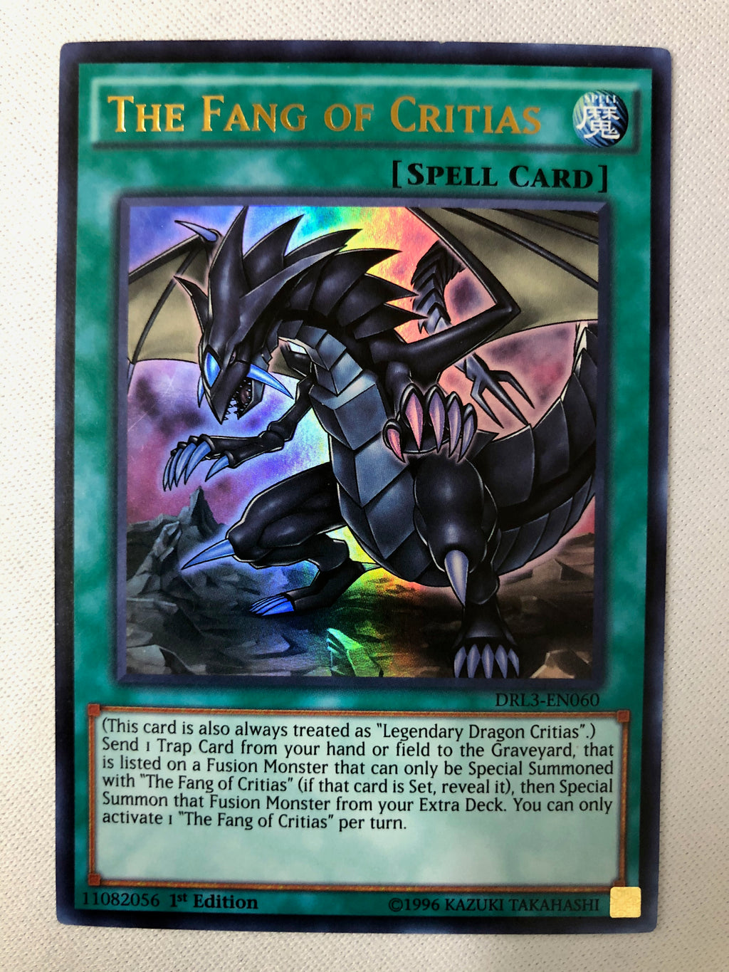 Yugioh The Fang of Critias DRL3-EN060 1st Edition Ultra Rare Near Mint Yugioh The Fang of Critias DRL3-EN060 1st Edition Ultra Rare Near Mint