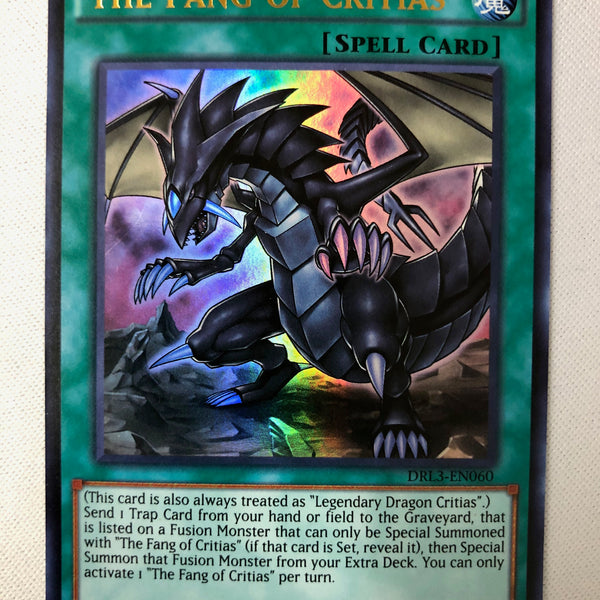 Yugioh The Fang of Critias DRL3-EN060 1st Edition Ultra Rare Near Mint