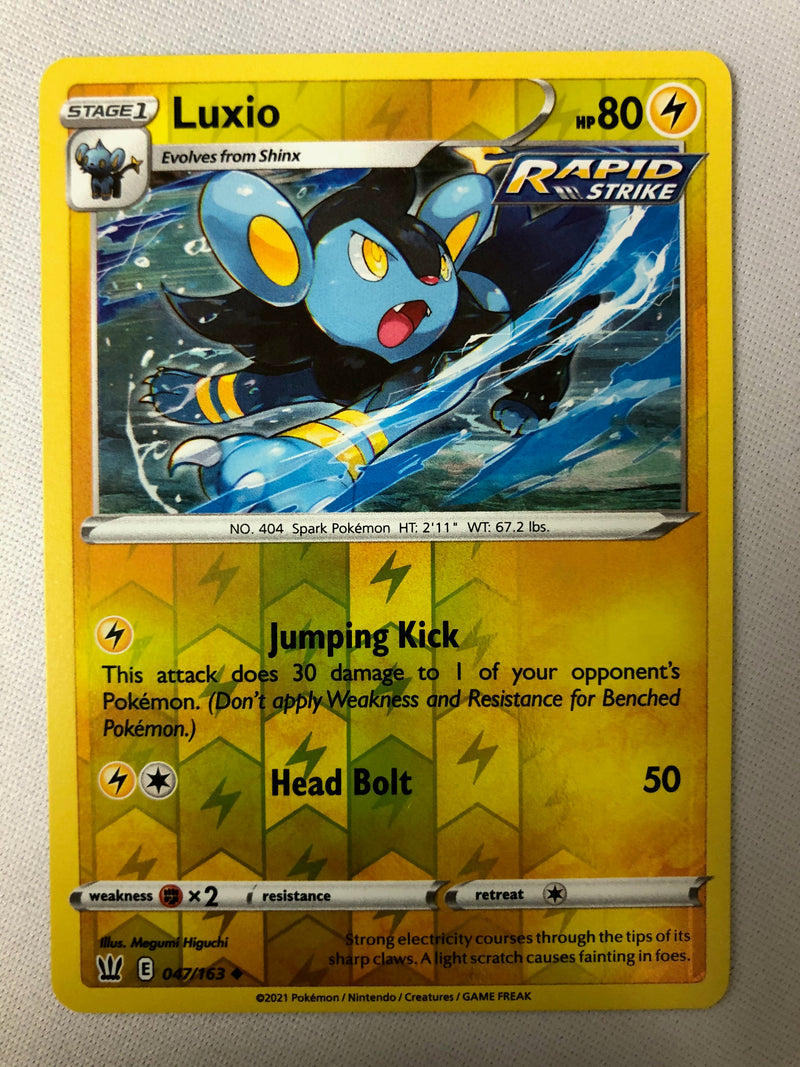 Luxio 047/163 Battle Styles Reverse Holo Pokemon Card MINT