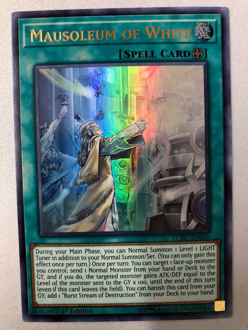 Yugioh Mausoleum of White LCKC-EN036 Ultra Rare 1st Edition NM