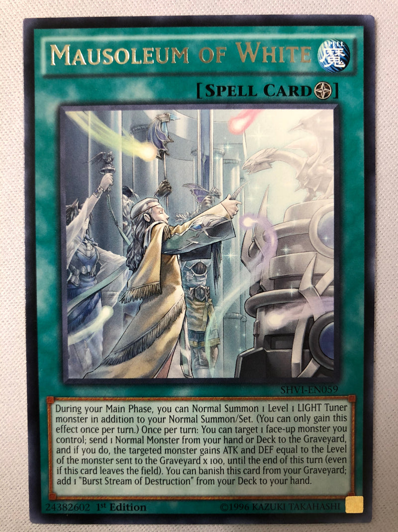 Yugioh Mausoleum of White SHVI-EN056 Rare 1st Edition NM