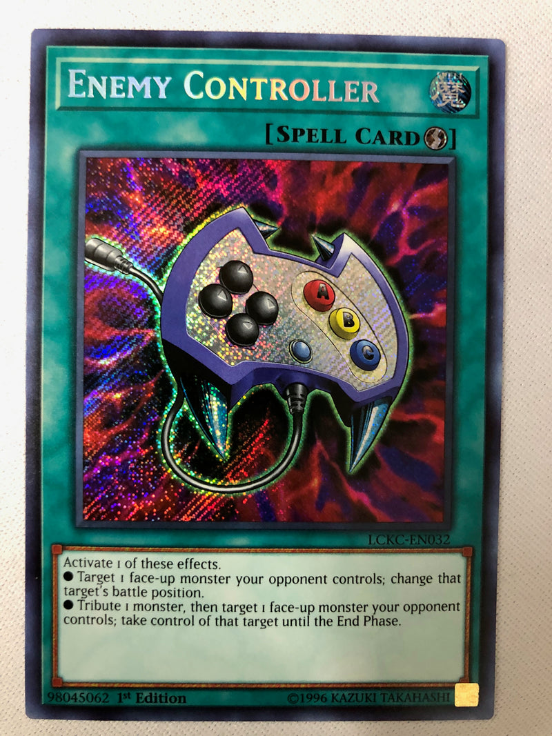 Yugioh Enemy Controller LCKC-EN032 Secret Rare 1st Edition Near Mint