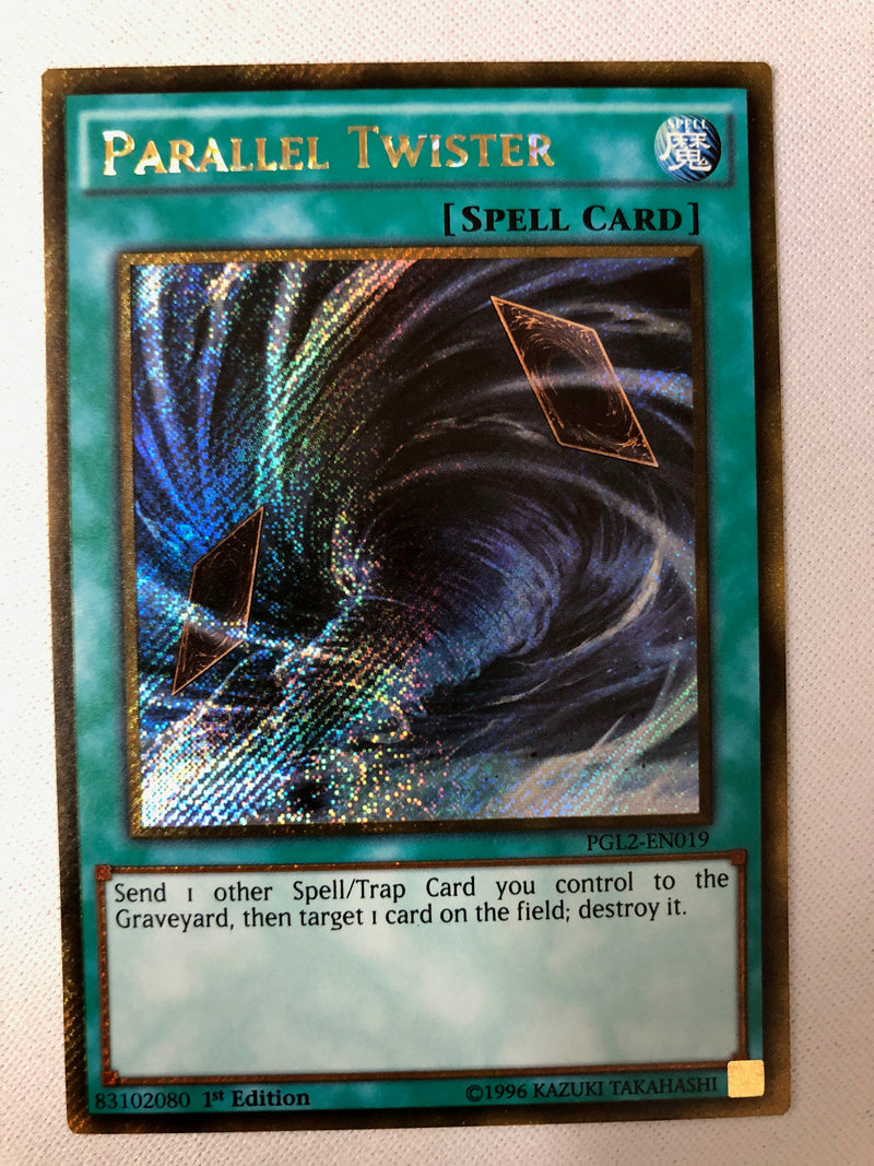 Yugioh Parallel Twister PGL2-EN019 Gold Secret Rare 1st Edition Near Mint