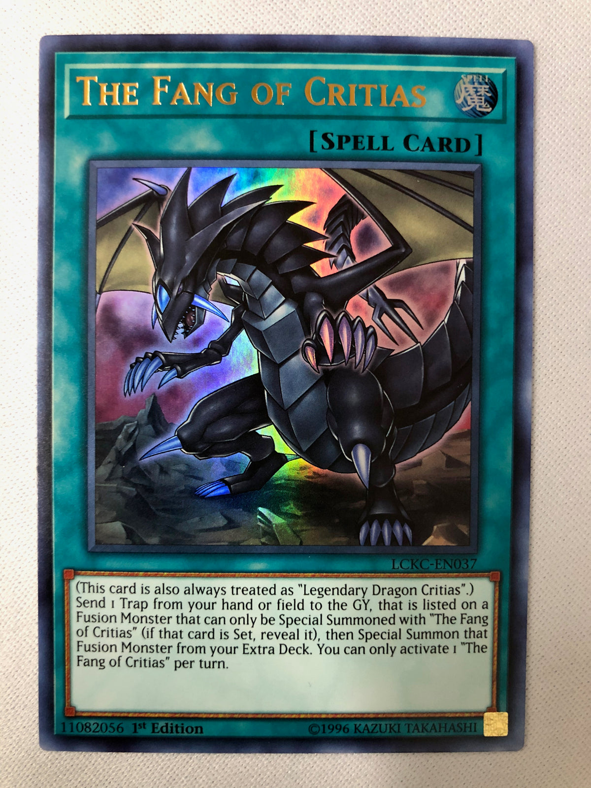 yugioh the fang of critias card Yugioh The Fang of Critias LCKC-EN037 Ultra Rare 1st Edition NM