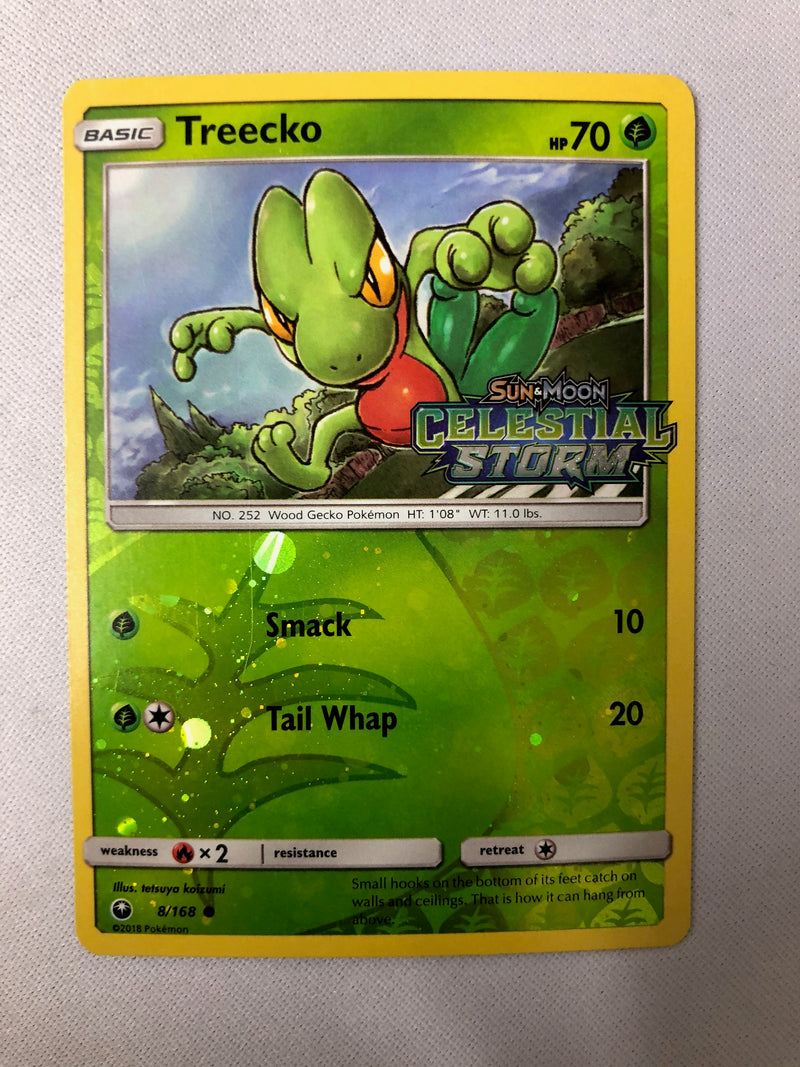 Treecko 8/168 Celestial Storm Reverse Holo Common Pokemon Card NM