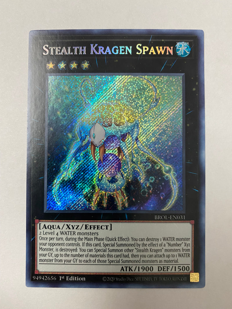 Yugioh Stealth Kragen Spawn BROL-EN031 Secret Rare 1st Editioh Near Mint