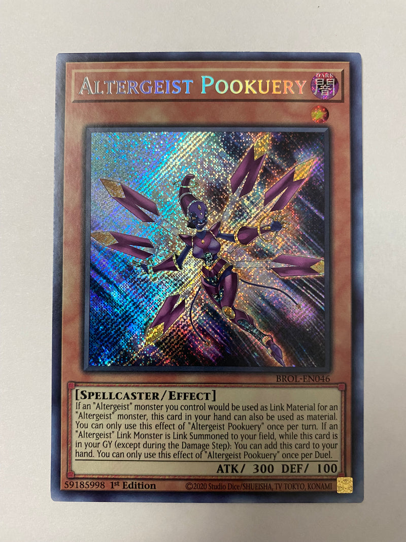 Yugioh Altergeist Pookuery BROL-EN046 Secret Rare 1st Edition Near Mint