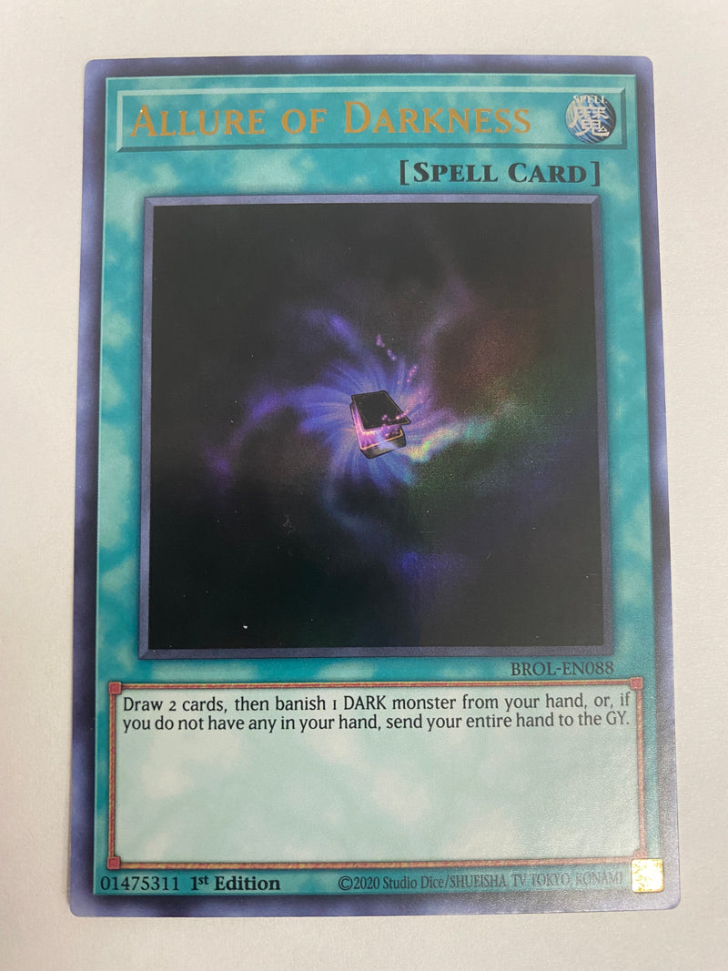 Yugioh  Allure of Darkness BROL-EN088  1st Edition Ultra Rare Near Mint