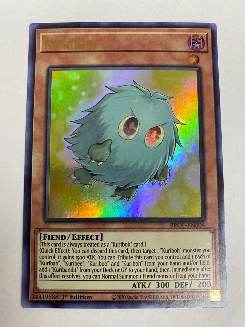 Yugioh Kuribeh  BROL-EN004  Ultra Rare 1st Edition Near Mint