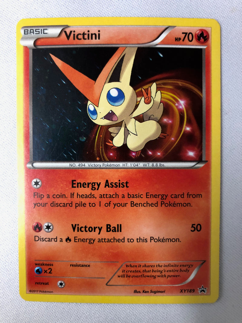 Victini XY189 Black Star Promo Holo Pokemon Card NM