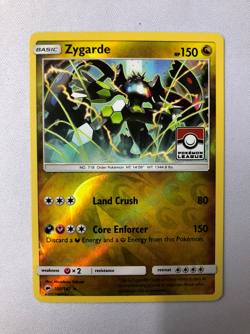 Zygarde 100/147 Pokemon League Reverse Holo Rare Pokemon Card NM Zygarde 100/147 Pokemon League Reverse Holo Rare Pokemon Card NM