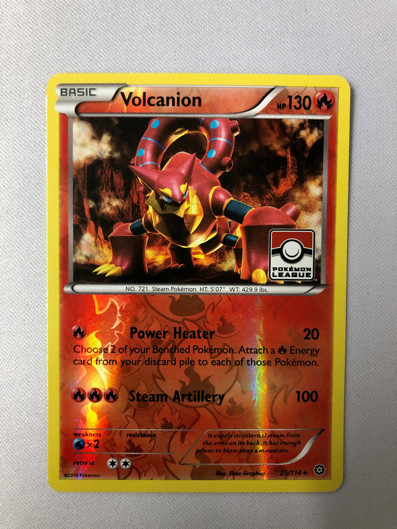 Volcanion 25/114 Pokemon League Reverse Holo Pokemon Card NM Volcanion 25/114 Pokemon League Reverse Holo Pokemon Card NM