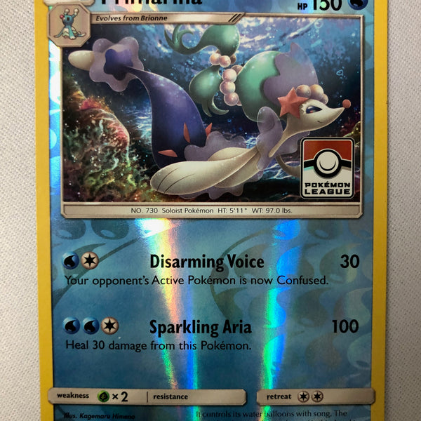 Primarina 41/149 Pokemon League Reverse Holo Rare Pokemon Card NM
