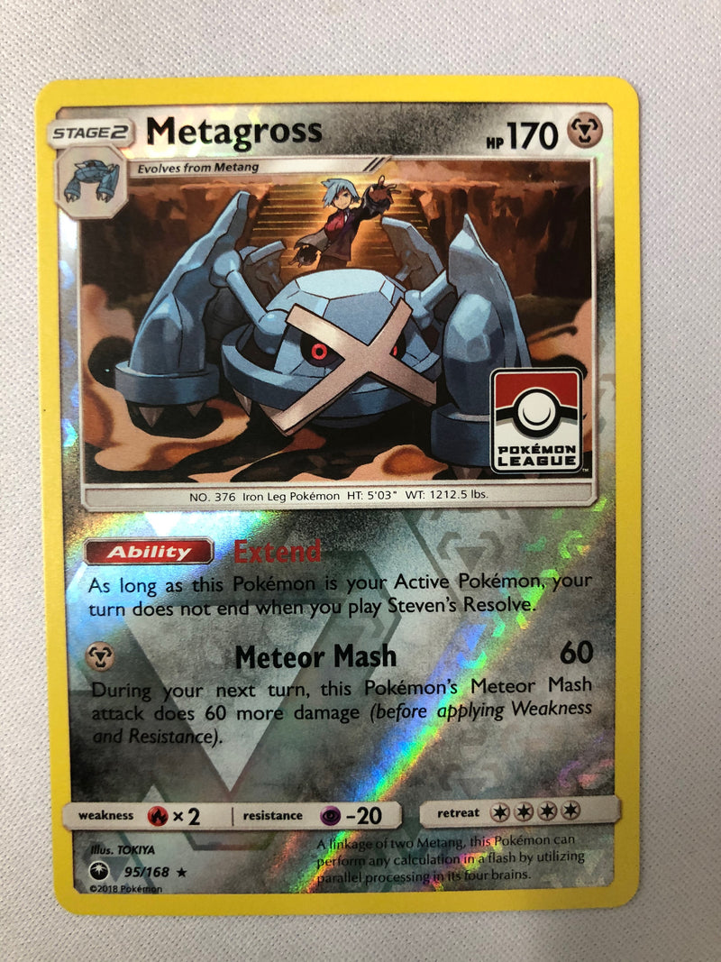 Metagross 95/168 Pokemon League Reverse Holo Rare Pokemon Card NM