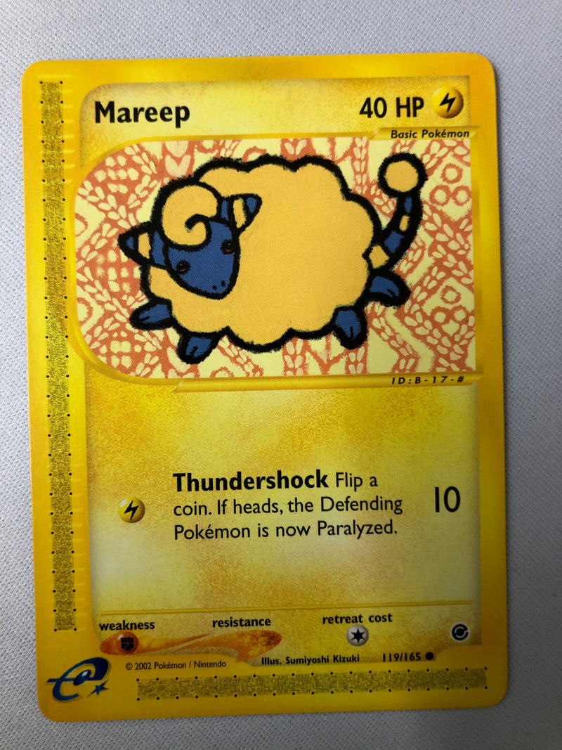 Mareep 119/165 Unlimited Expedition Base Set Common Pokemon Card NM