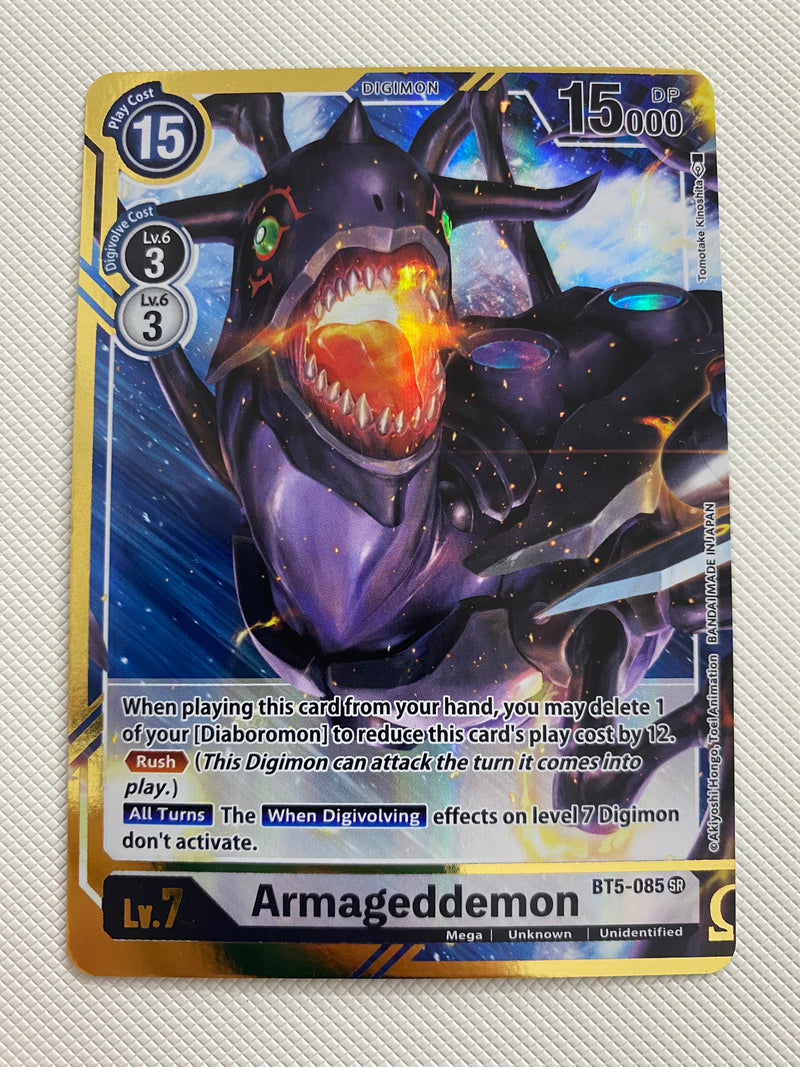 Digimon Armageddemon Digimon TCG Armageddemon BT5-085 Battle of Omni Holo Naer Mint