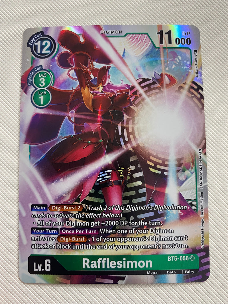 Digimon TCG Rafflesimon BT5-056 Super Rare Battle of Omni Holo Near Mint