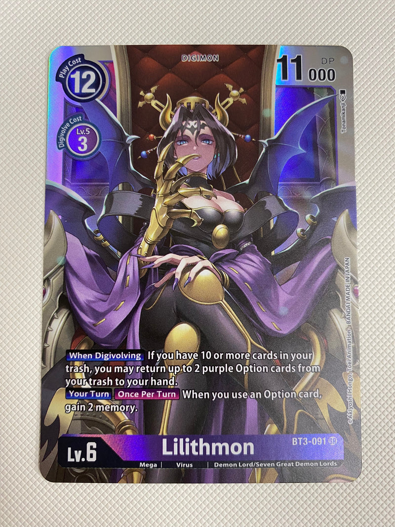 Digimon Release Special  Lilithmon  BT3-091 SR Holo Near Mint