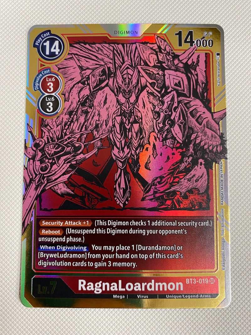 Digimon RagnaLoardmon BT3-019  Holo Near Min