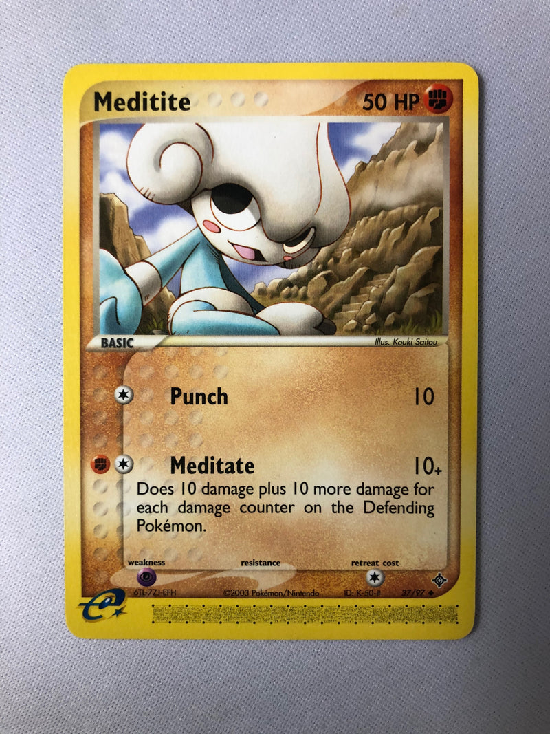 Meditite 37/97 Uncommon Pokemon Card NM