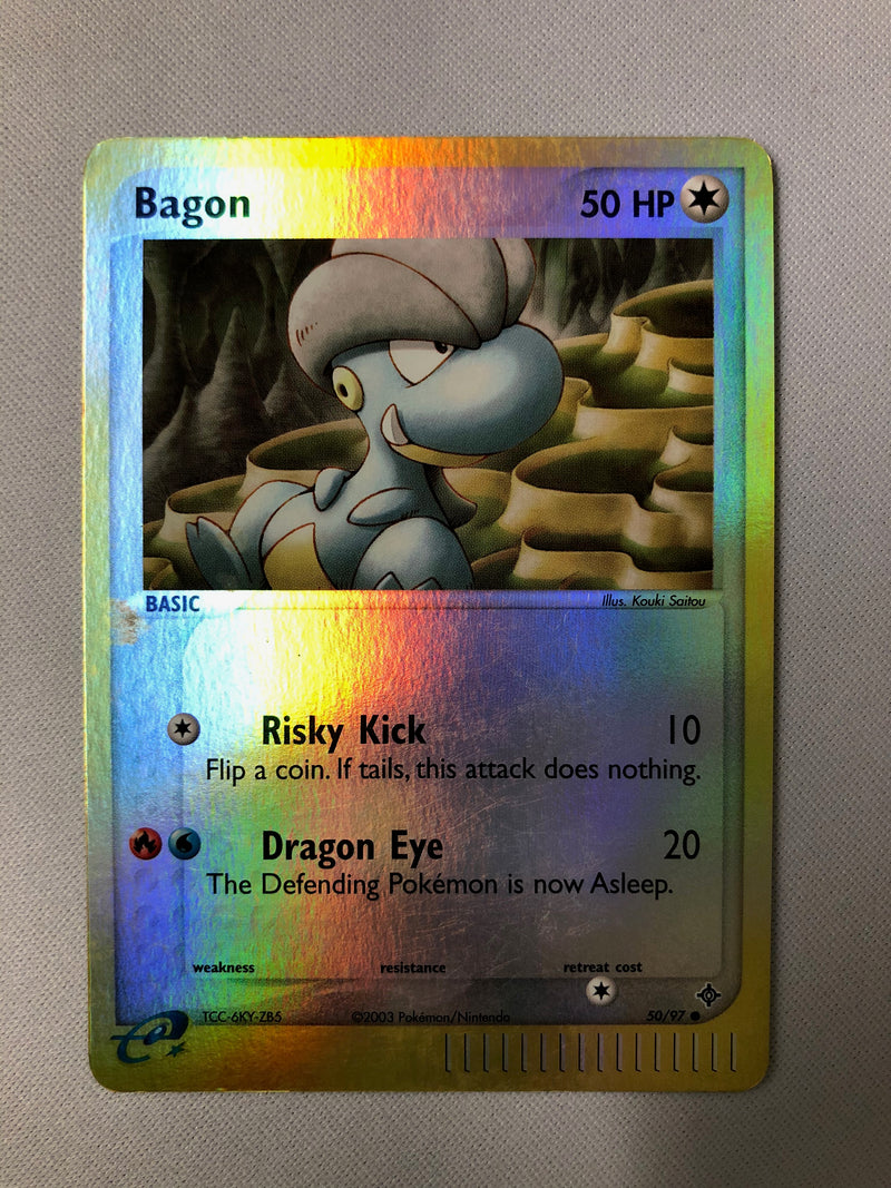 Bagon 50/97 Reverse Holo Common  Pokemon Card Near Mint