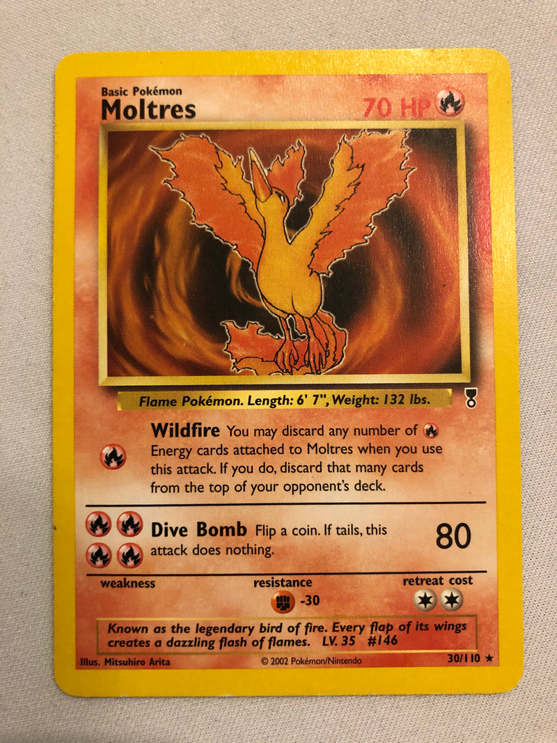 Moltres 30/110 Legendary Collection Pokemon Card Rare Near Mint