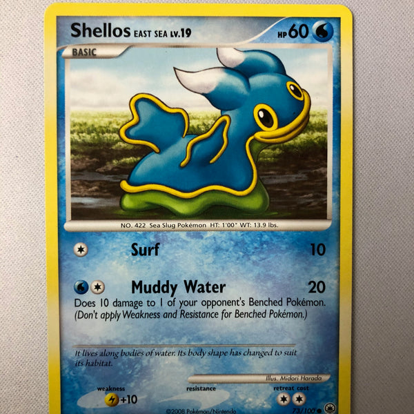 Shellos East Sea LV.19 73/100 Majestic Dawn Common Pokemon Card NM